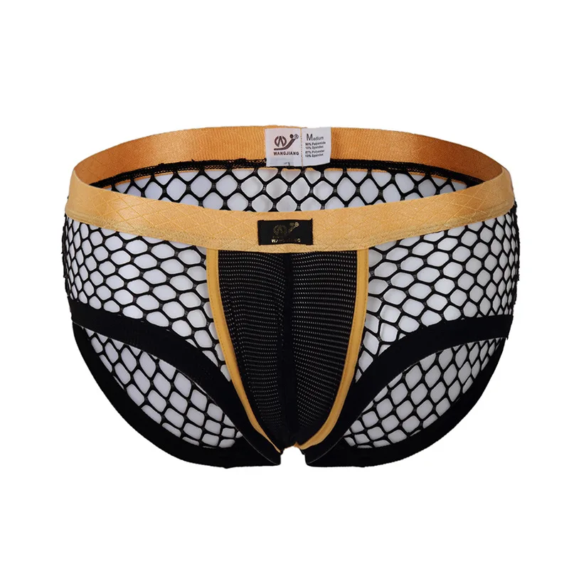 

WJ brand Mesh shorts Transparent Men underwear boxers Panties Sexy Sheer Men Boxers shorts Gay underwear men shorts