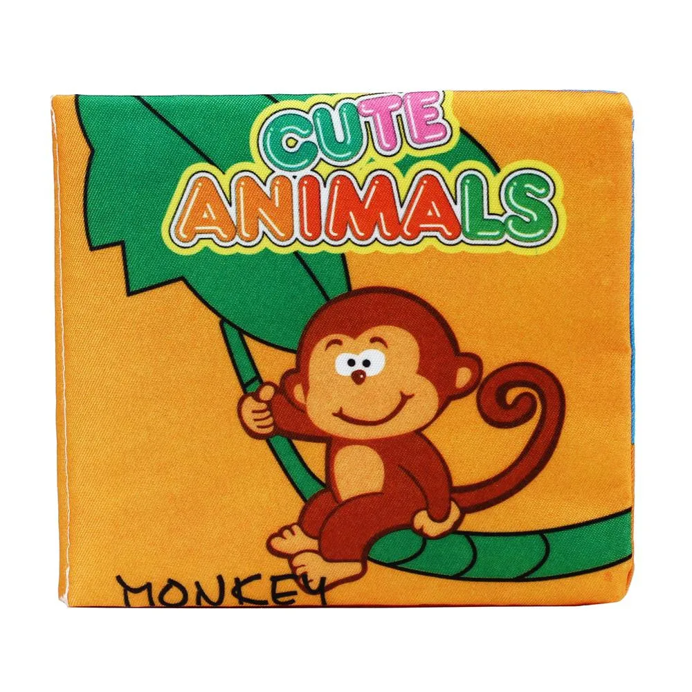 

One Piece Fun New Soft Cloth Quiet Book Baby Intelligence Development Learn Animal Picture Cognize Kawaii Cute Book Peppa