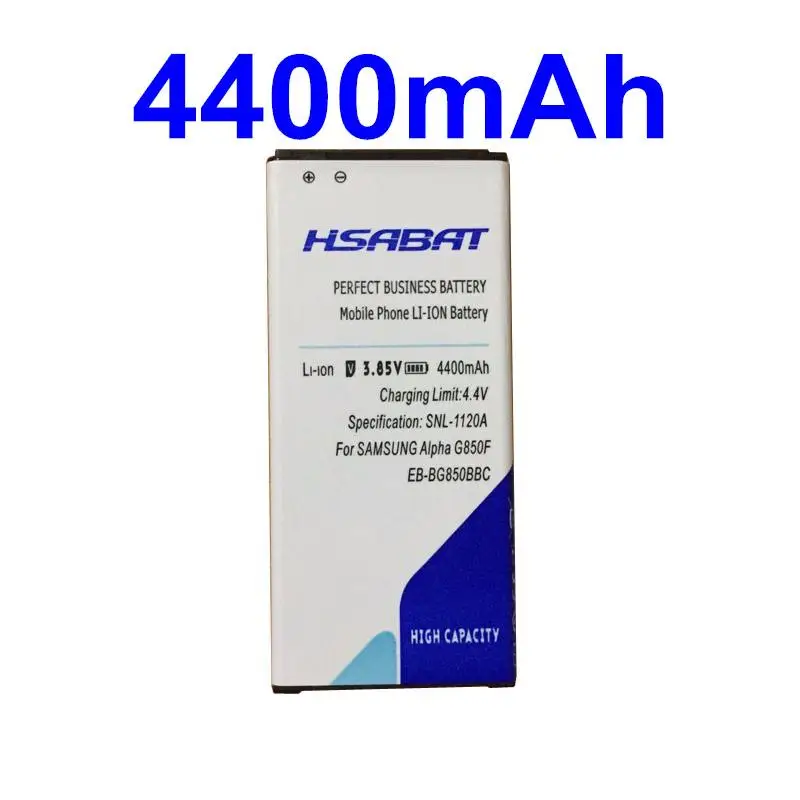 Новый 4400 мАч EB-BG850BBC G850F Аккумулятор для Samsung Galaxy Alpha G8508S G8509V G850 G8508 G850T G850V G850M Батареи