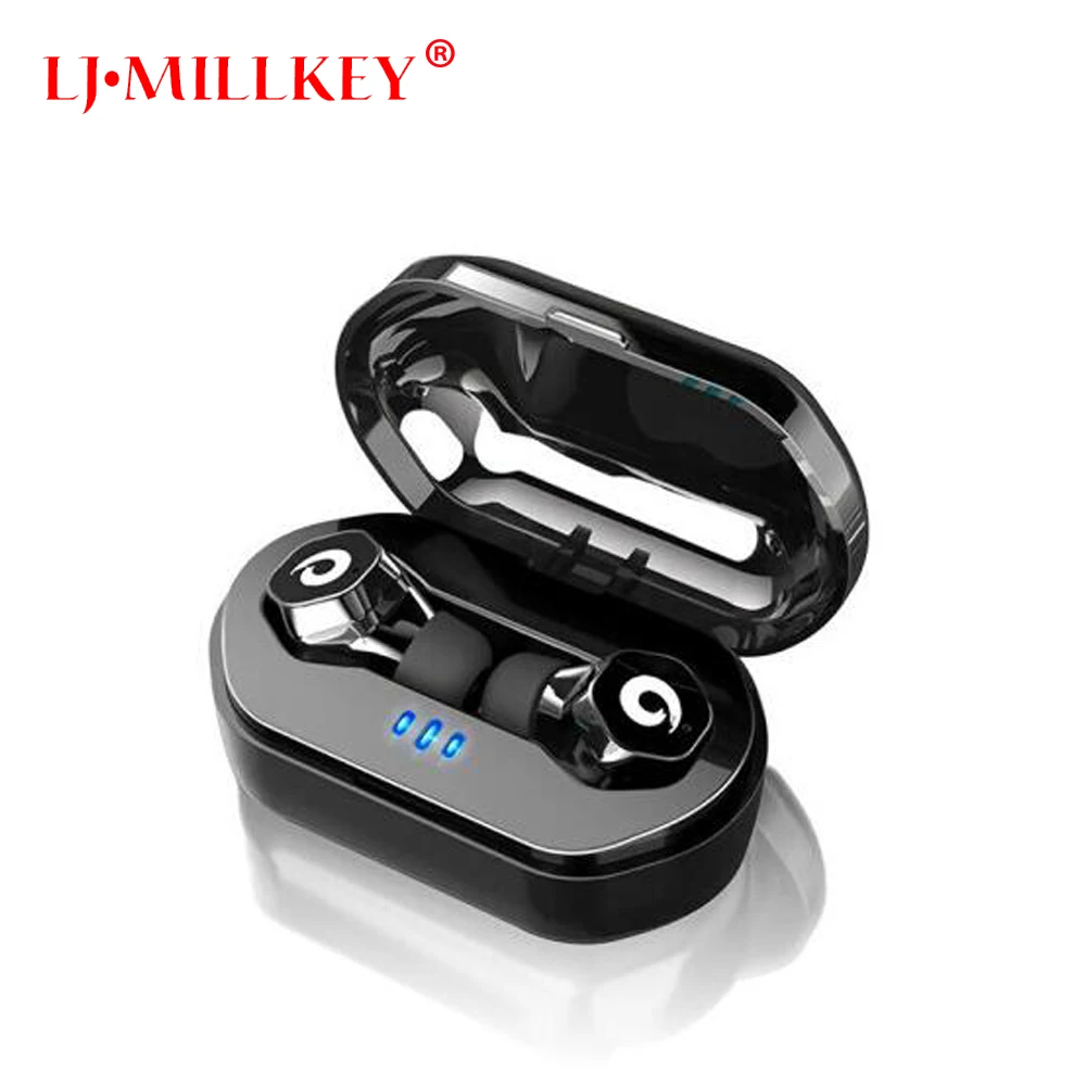 

Bluetooth V4.2 Wireless Headset with Charging Box Mini TWS Touch Control Bluetooth Earphones Earbuds for Phone YZ186