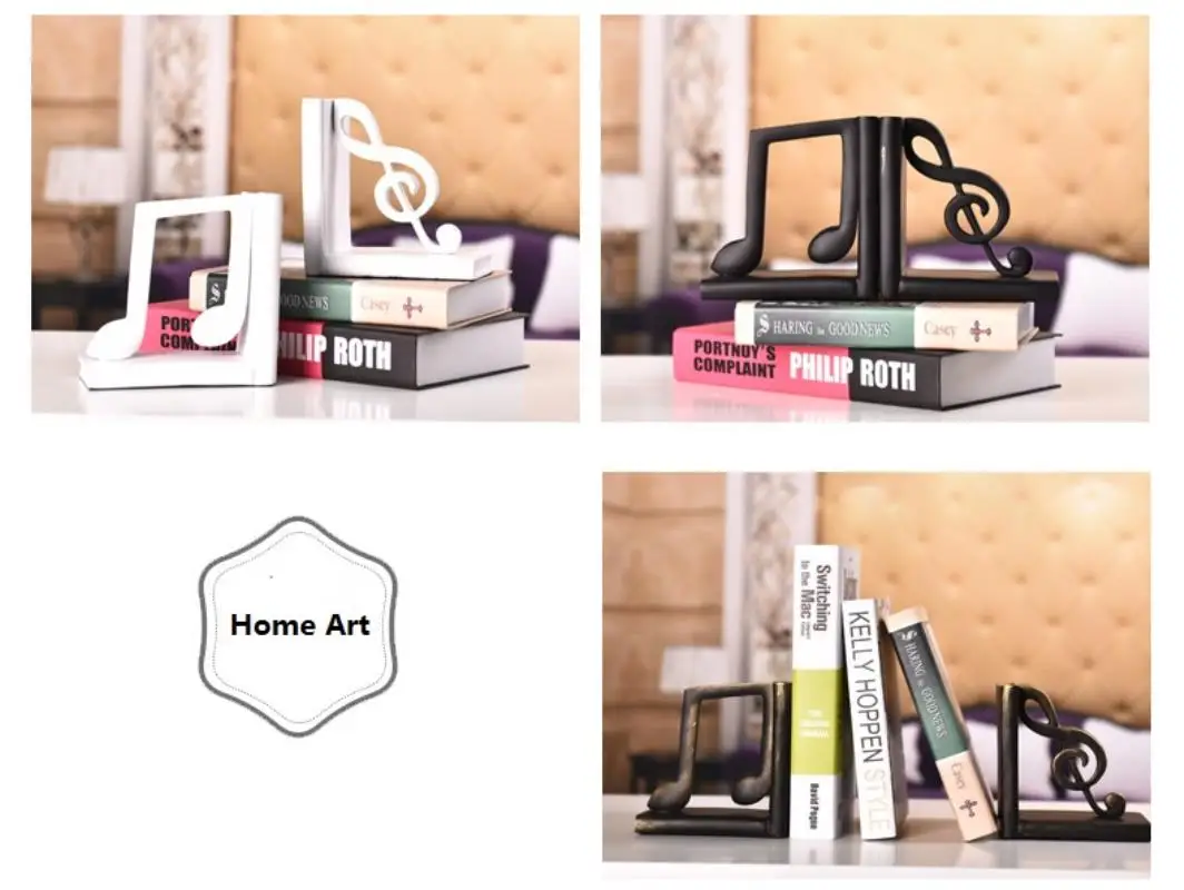 1 Pair Resin crafts bookend  creative antique home desk decoration TV cabinet decoration for school stationery & office Supply