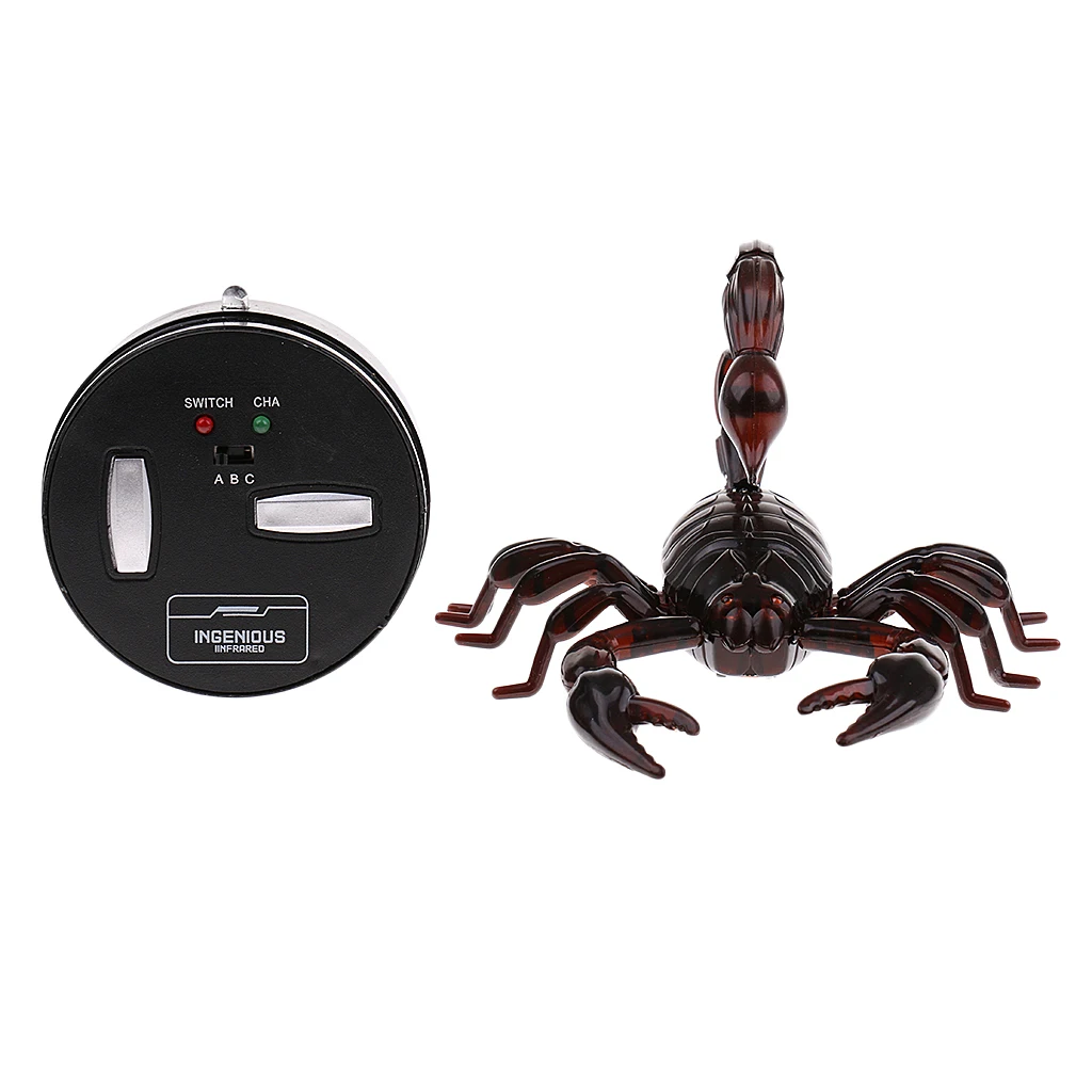 Trick Electronic Pet RC Simulation Scorpion Robotic Insect Prank Toy Beetle Remote Control Infrared Smart Animal Model Kids Gift