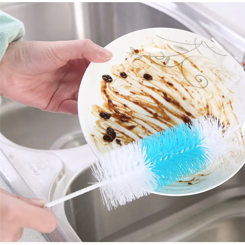 Long Handle Flexible Bottle Cleaning Brush Bottle Home Kitchen Long Handle Brush Bottle Cup Glass Washing Cleaning Cleaner (4)