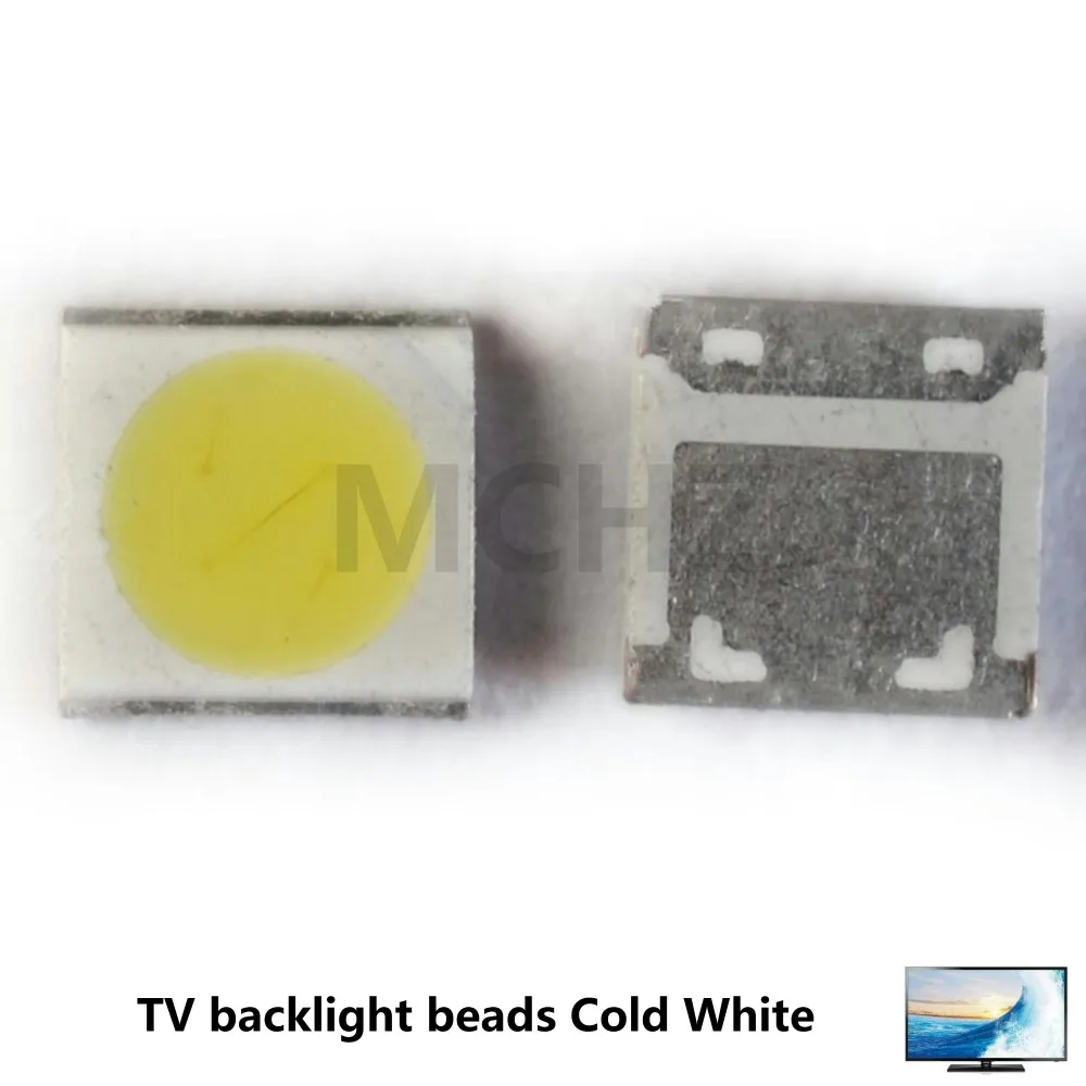 

500PCS FOR WOOREE Replace UNI LG lg SEOUL LED backlight LCD TV bead 6V-6.8V 2 W 3535 LED SMD Lamp bead 3535 cold white