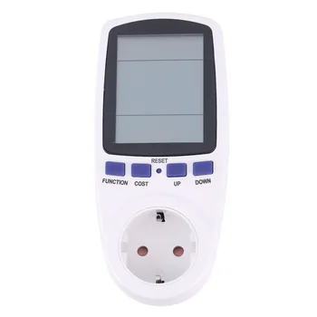 

EU plug Digital Volt Voltage Wattmeter Power Analyzer Electronic Power Energy Meter Automatic Kwh Power Switch