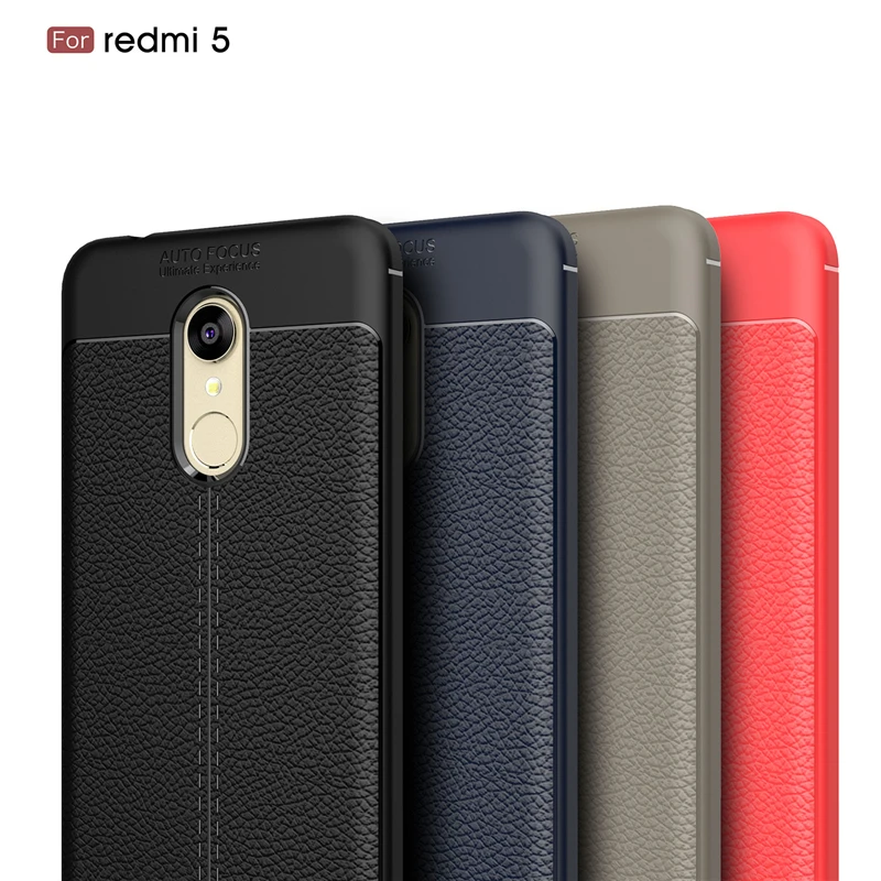 Leather Soft TPU Cover Case for Xiaomi Redmi 5 5A (1)