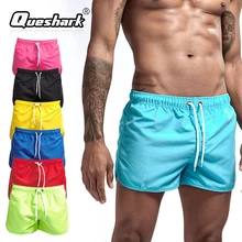 Queshark Мужской купальный костюм пляжные шорты штаны для серфинга Плавки быстросохнущие шорты для серфинга спортивный купальник для мужчин Спорт Бег