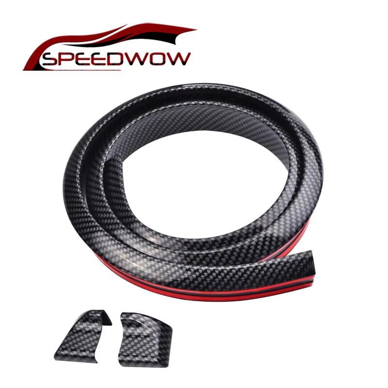 

SPEEDWOW 1.5M Universal Rear Spoiler Carbon Fiber Rear Spoilers Rear Roof Trunk Spoiler Wing Lip Sticker Exterior Rear Spoiler