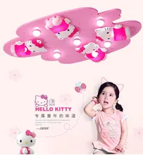 Hello Kitty Милые Девушки Спальня Потолочные Светильники Розовый Цвет Милые Девушки Украшения Комнаты Принцесса СВЕТОДИОДНЫЙ Потолочный Свет для Поверхностного монтажа