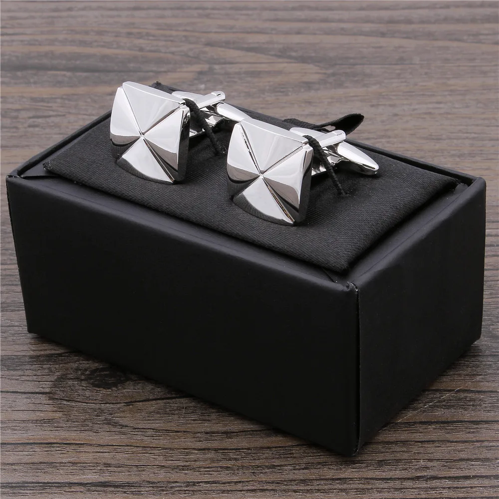 Plain Metal Black Tuxedo Shirt French Cuff Linked Buttons Men Jewelry