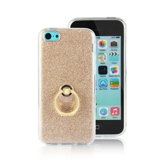 Hot Sale Glitter Stickers Ring Buckle Bracket Case For