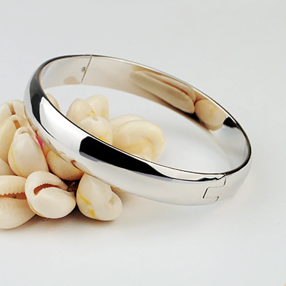 Beste 100% 925 Zilveren Armband Voor Women Minimalist 8mm10mm Glossy Armband Sterling Zilveren Armband Fijne Sieraden Kerstcadeaus