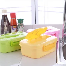 1 шт. 950 мл Прекрасный японский контейнер для обеда студенческий Портативный bento коробка для суши пикника пластиковые столовые приборы контейнер для ланча OK 0328