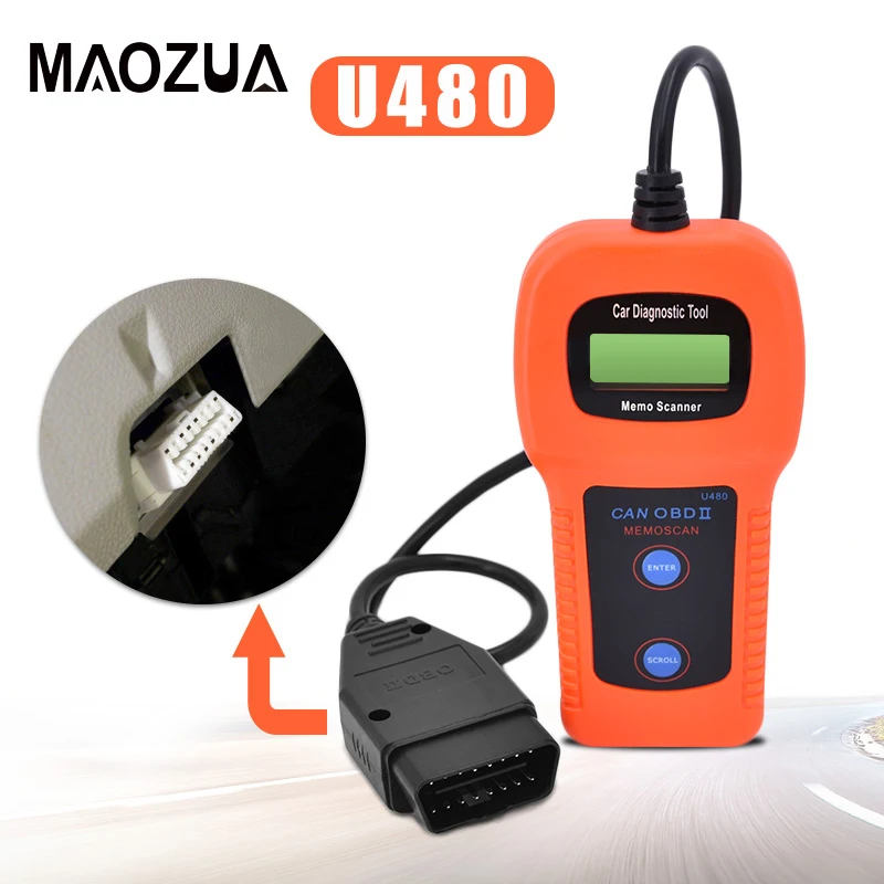 

Maozua U480 CAN-BUS OBD OBD2 Code Reader Scanner U 480 Scanner for VW OBDII Car or Truck AUTO Diagnostic Engine Scanner