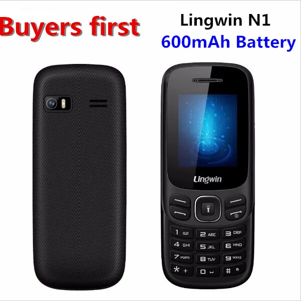 Original Lingwin N1 1 77 Inch 32MB 32MB SC6513DA GSM Dual SIM Cell Phone MP4 Flashlight