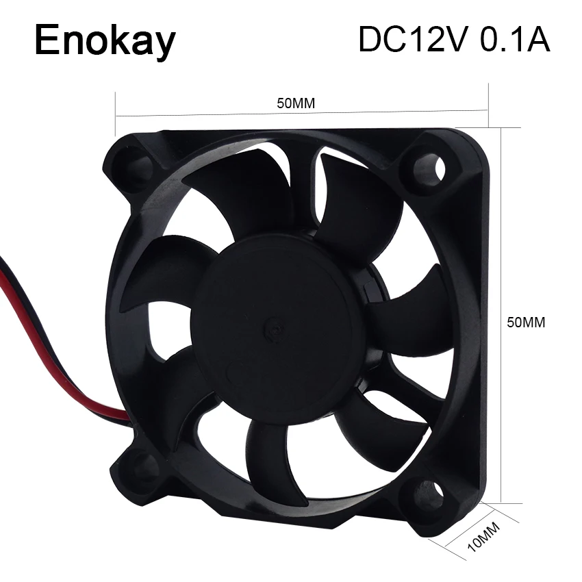 Оптовая продажа 20 штук высокого класса DC 12 В/24 В 5010 50x50x10 мм 5 см Бесщеточный вентилятор охлаждения