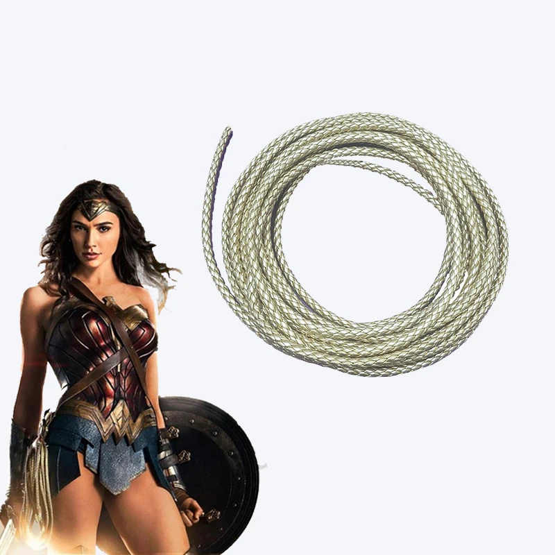 

HOT Movie Wonder Woman Lasso of Truth Princess Diana Cosplay Props Cosplay Accessories PU Rope 5m