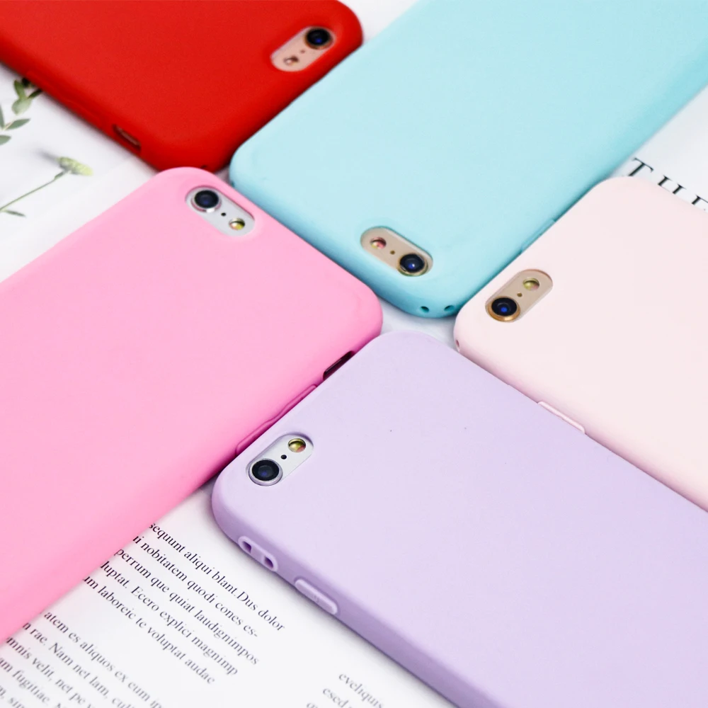 

Shockproof and anti-smoke candy color silicone case for iPhone 7 Deluxe TPU case for iPhone 6 8 7 6s Plus original case