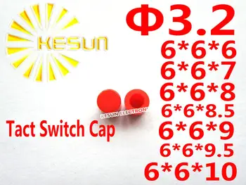 

1000PCS RED Cap For 6X6 Tact Switch Push button Switch Micro Switch