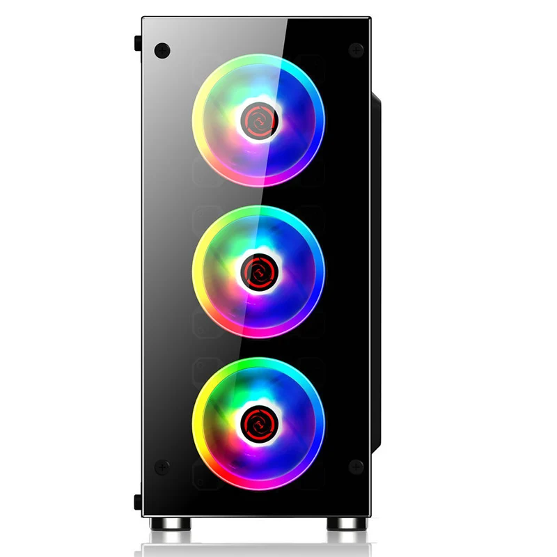 Чехол для игрового компьютера DIY 397*197*423 мм RGB корпус ПК двухстороннее закаленное