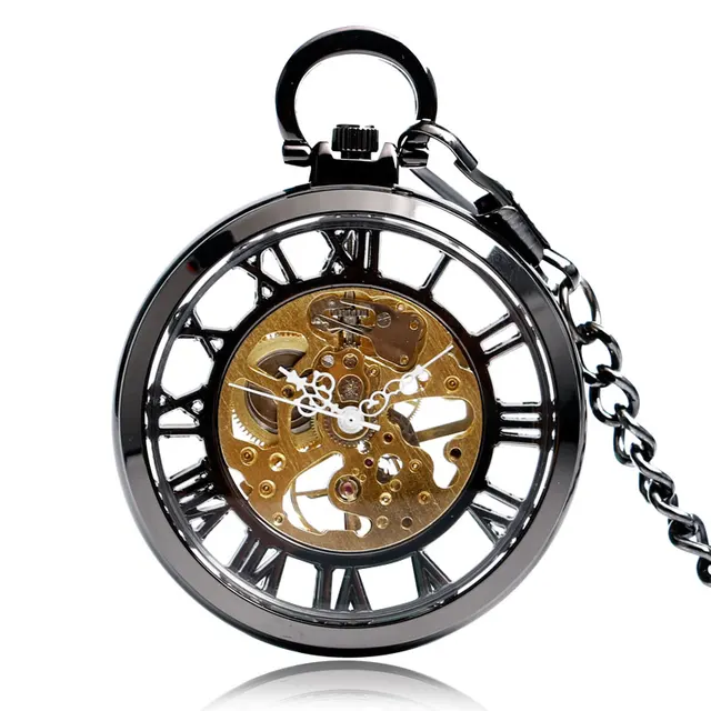Classic Open Face Mechanical Watches Hand Winding Men Women Casual Steampunk Gif Classic Open Face Mechanical Watches Hand Winding Men Women Casual Steampunk Gif