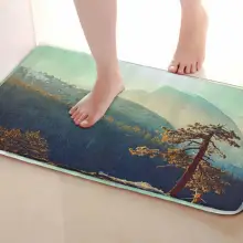 Лесной Стиль Коврик для ванной комнаты, смешной Противоскользящий коврик для ванной, занавески для душа s аксессуары, соответствующие вашей душевой занавеске