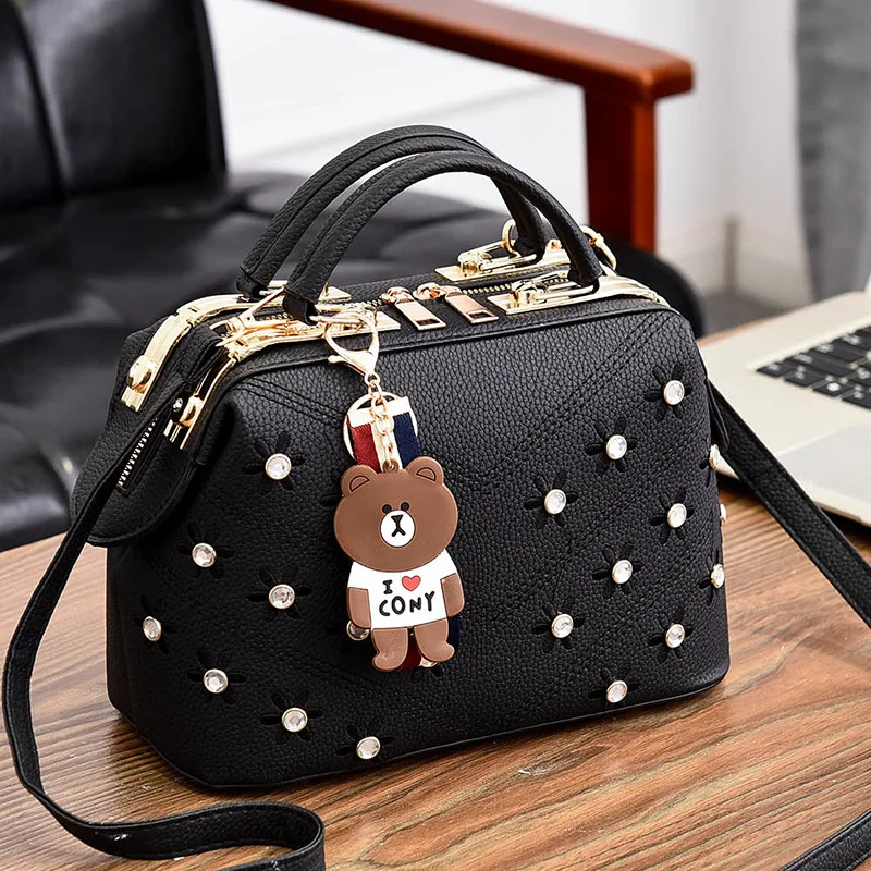 Bolsos De Mujer 2019 nuevo bolso coreano con forma de bandolera dulce flores bolsas pequeñas