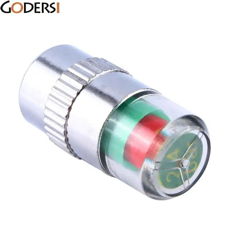 

1pc Auto Tire Pressure Monitor Valve Stem Caps Sensor Indicator Eye Alert WX0300