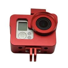 New Version Aluminium Alloy Protective Housing Case Shell Frame for GoPro Hero 4/3+/3
