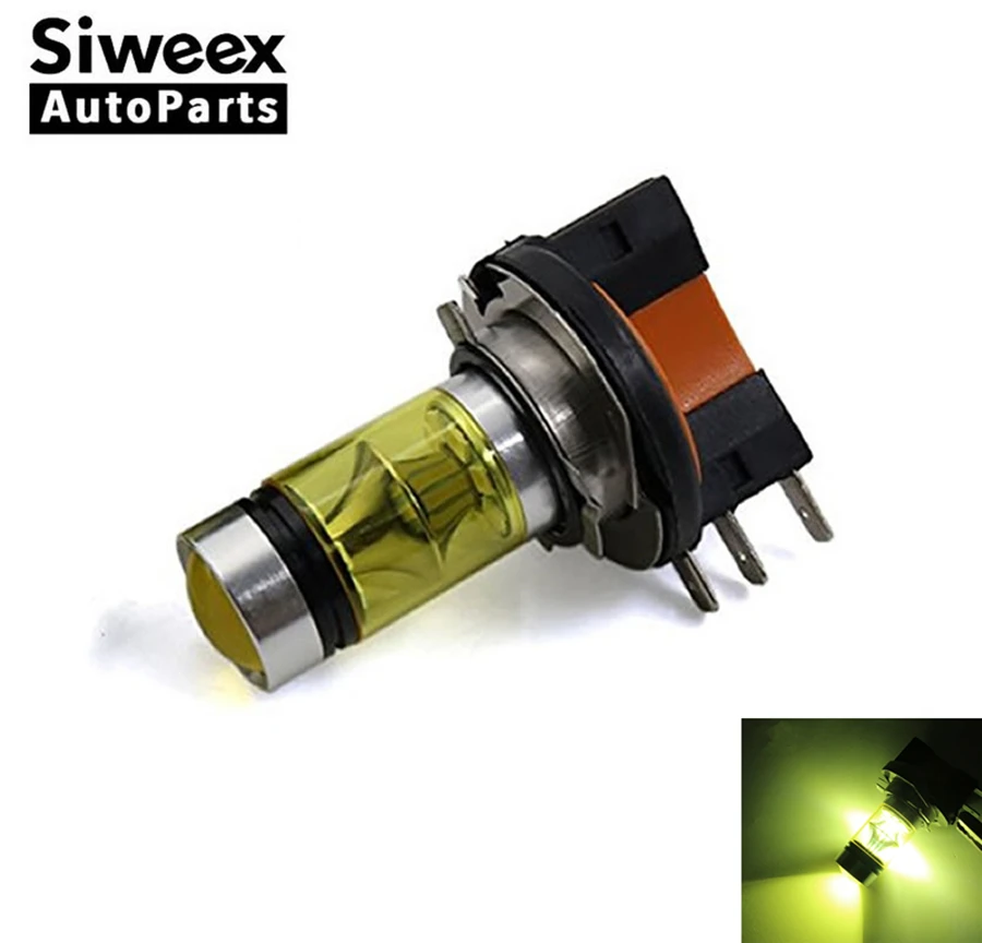 1 шт. H15 2835 20 SMD Автомобильный светодиодный желтый туман светильник фар дальнего