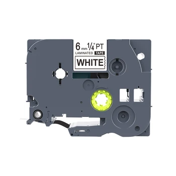 

1PCS PUTY 6mm Black On White TZe-211 tz211 TZ-211 label tapes compatible for PT200 1000 D210 H110 E110 P-Touch label printers