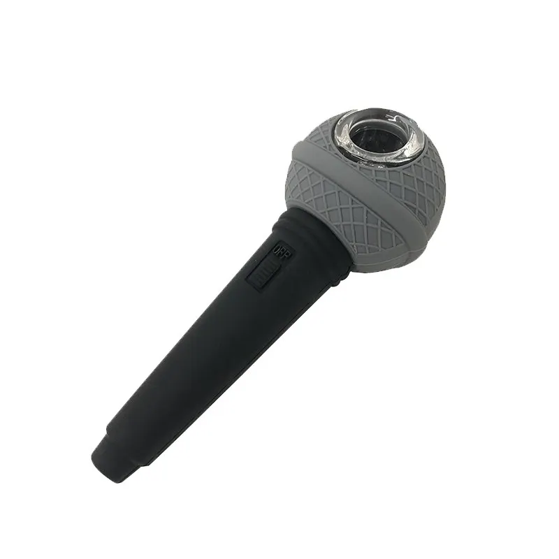 

Grinder Weed Smoking Pipes Microphone Silicone Portable Tobacco Pipe Smoking Cigar Pipes For Smoking Weed Smoke