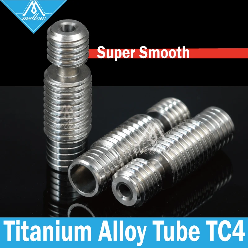شحن مجاني يانع جميع المعادن E3D V6 titanium سبائك الحرارة كسر TC4 3D طابعة فوهة الحلق ل 1.75mm /3.00 HOTEND سخان كتلة