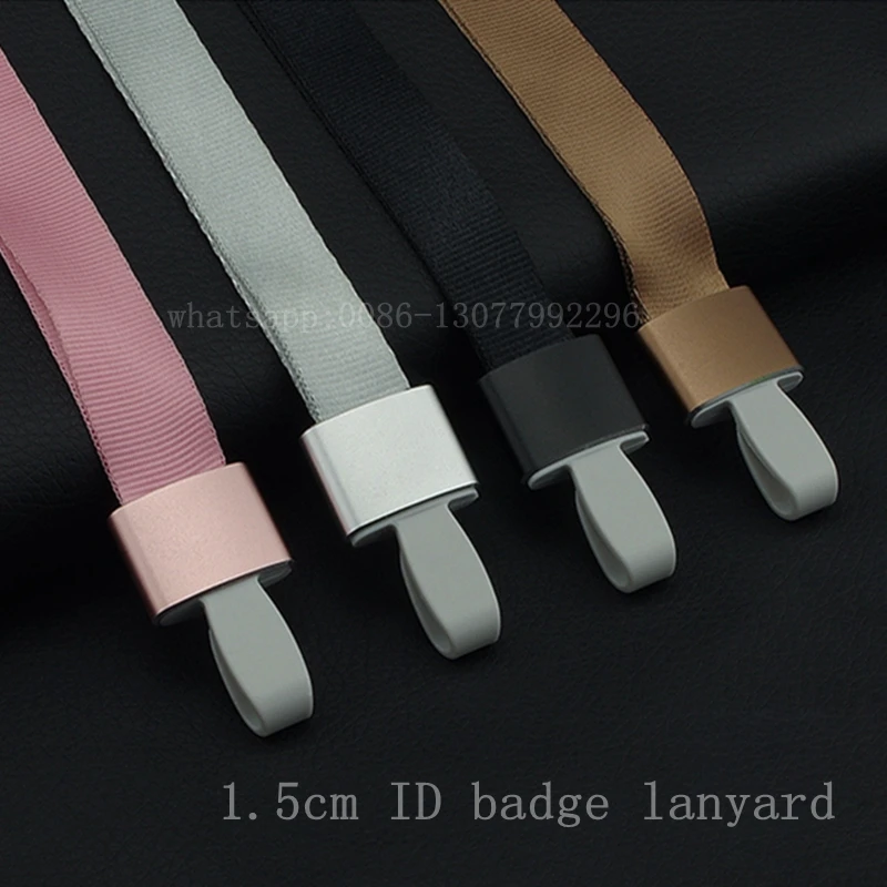 10pcs 4 colors polyester Employee Appointment card Lanyards Badge with Lanyard Neck Strap for Work permit lanyard (23)