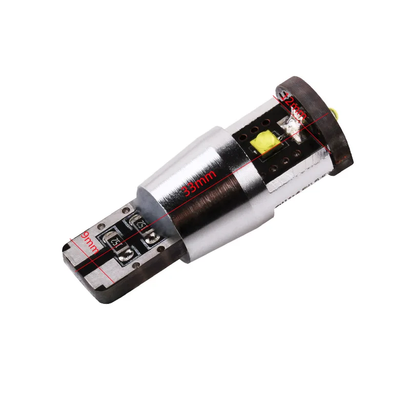 1pcs T10 LED Bulb CANBUS OBC Error Free W5W 15W White interior Lights Car Lamp LED Chips 501 dash Car Light Source parking 12V