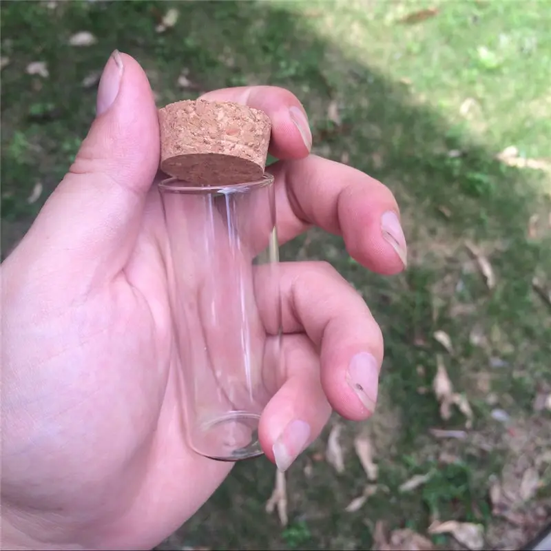 50 pcs 30x75 mm 35ml Flat Bottom Glass Tube Bottles With Corks Empty Scented Tea Little Jars Decorative Vials