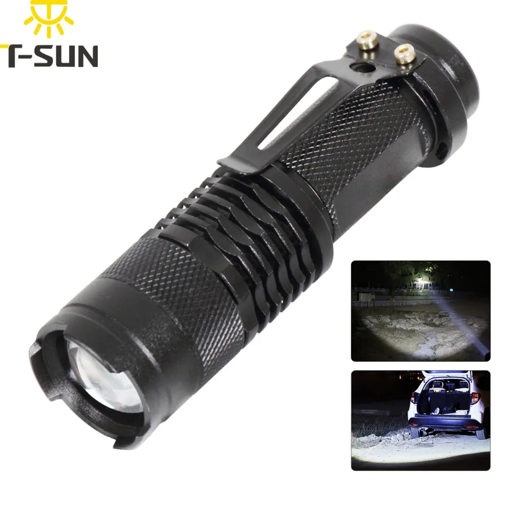 

T-SUNRISE Q5 2000LM LED Mini Flashlight 200-500M Rechargeable Hand Torch Flashlight For Bike Walk Outdoor Activities Waterproof