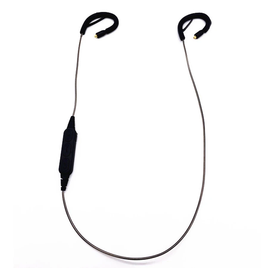 NoEnName Null MMCX For Shure SE215 SE315 SE535 SE846 Bluetooth Earphone Adapter Cable Replacement Headphone Wire with mic