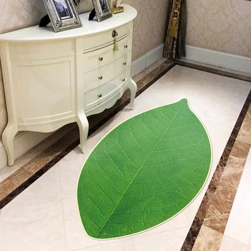 Buy 2018 New Leaf Floor Mats Green Leaves Carpets for