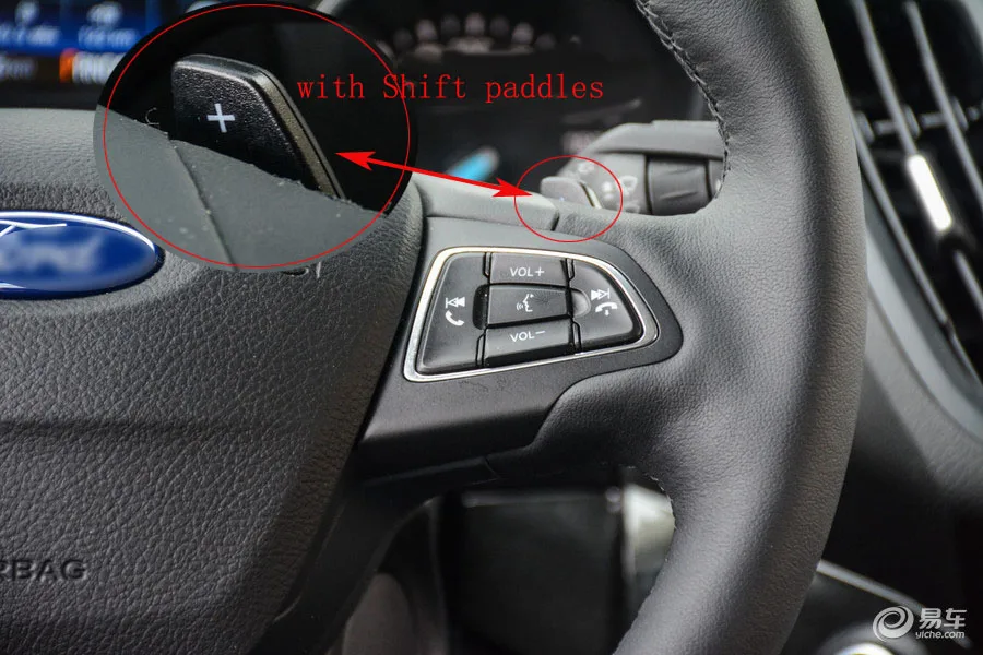 Capa para Volante de Carro em Couro Proteção para Focus 2020 com Remos de Câmbio Genuíno Kuga - Escape Ecosport 2 3 2020 10 Capas p direção