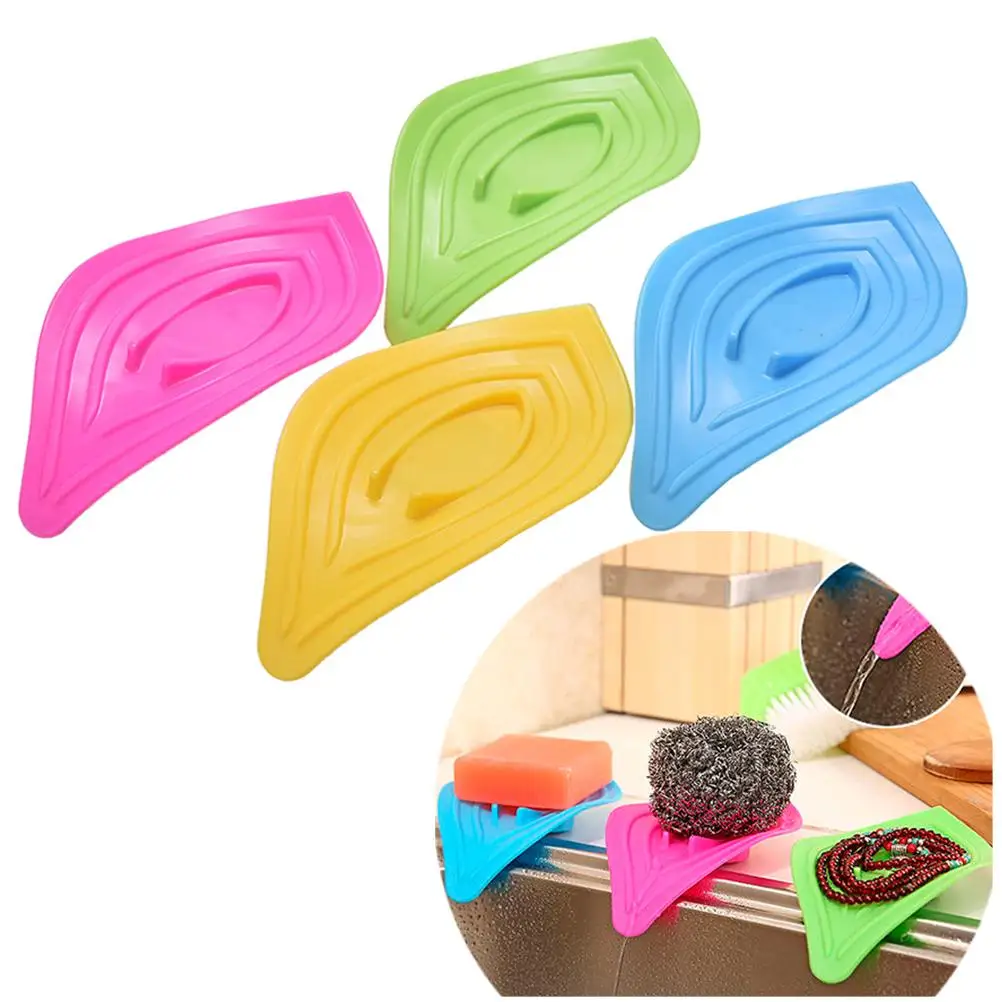 

1PCS Leaf Type Skidproof Draining Toilet Soap Holder Bathroom Shelves Rack Kitchen Sink Sponge Storage Rack Storage Holders