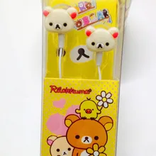 Новые Мультяшные Наушники Rilakkuma fone de ouvido наушники милые наушники шумоизолирующие гарнитуры для мобильных телефонов детей