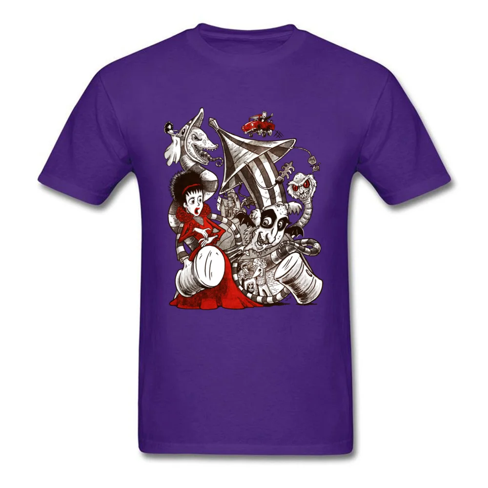 Printing Betelgeuse betelgeuse betelg ... aaah O-Neck Top T-shirts Summer Fall Tops Shirts for Men Classic 100% Cotton T Shirts Betelgeuse betelgeuse betelg ... aaah purple