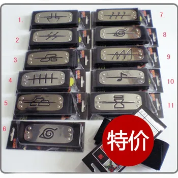 

40 PCS/LOT Naruto headband Akatsuki Uchiha Madara itachi Members Hinata Konoha Kakashi Cosplay 11 styles mixed free shipping