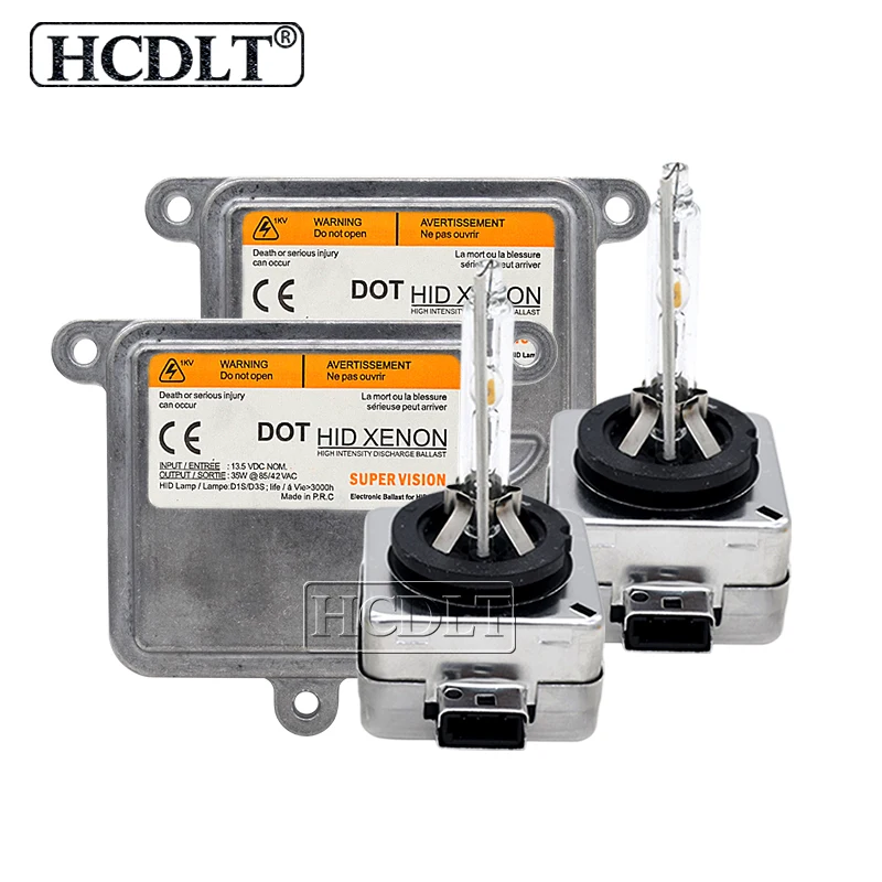 HCDLT Original 35W Xenon D1S D3S Headlight Kit HID D1S 6000K 5000K 8000K 4300K D3S Xenon Lamp Bulb 55W HID Ballast Car Styling (2)