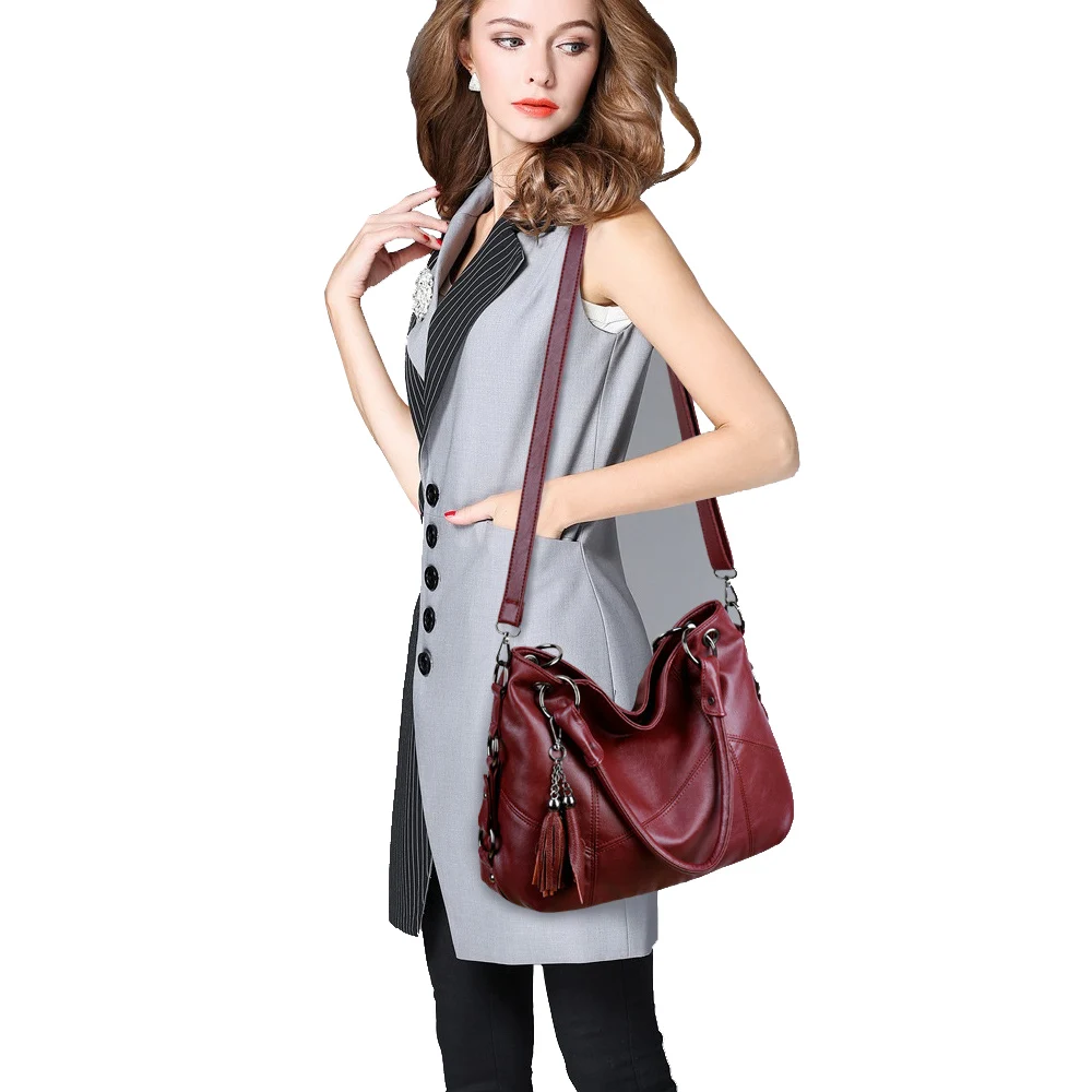 women leather handbags designer bag women bolsa luxury women messenger bag large retro tote shoulde