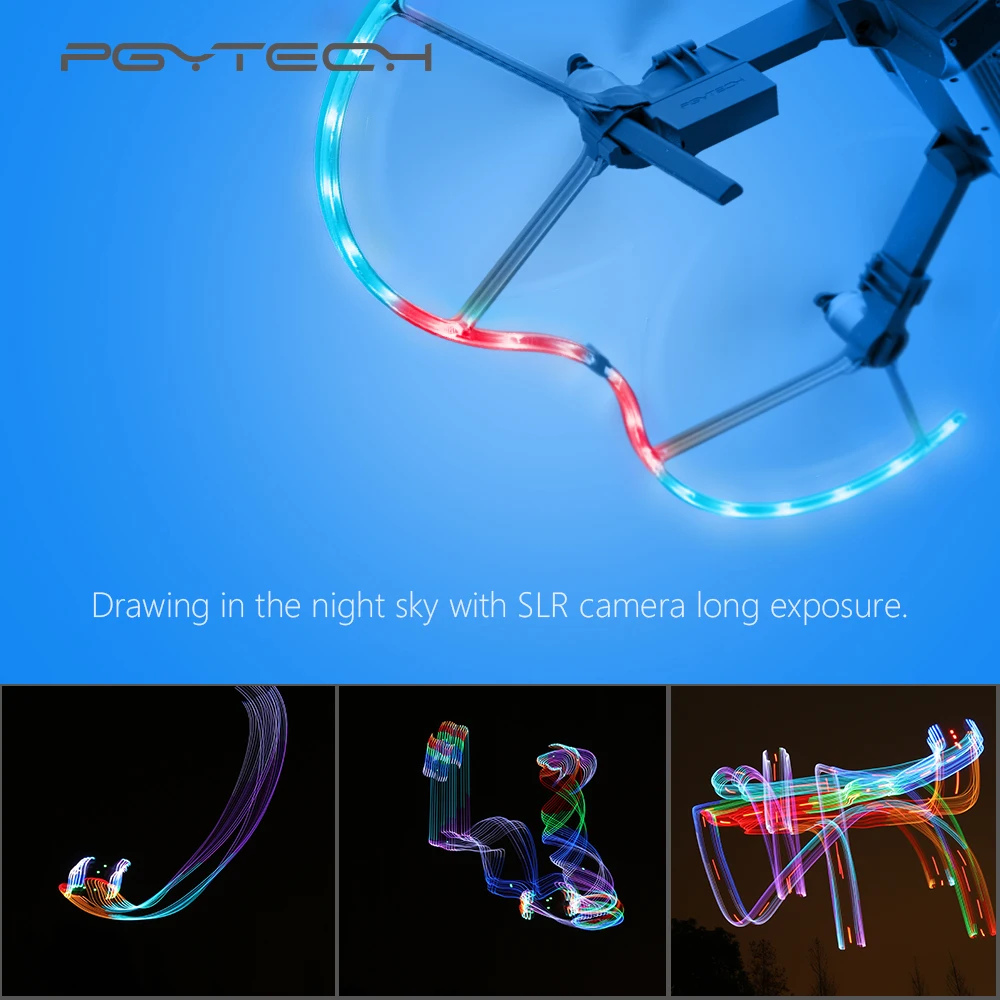 

PGYTECH for DJI Mavic Pro LED Propeller Guard with Colorful 14 Lighting Mode Protective Propeller Drone Mavic Pro Accessories