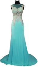 Vestido Madrinha 2016 Hot Selling Real Photos Green Chiffon font b Evening b font font b