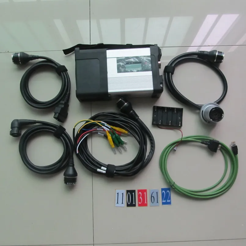  Nuevo conjunto completo MB Star C5 SD Conenct c5 con 5 cables para herramienta de diagnóstico de ca
