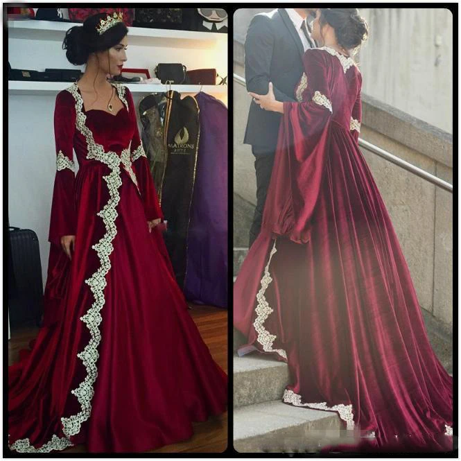 velvet wedding gowns